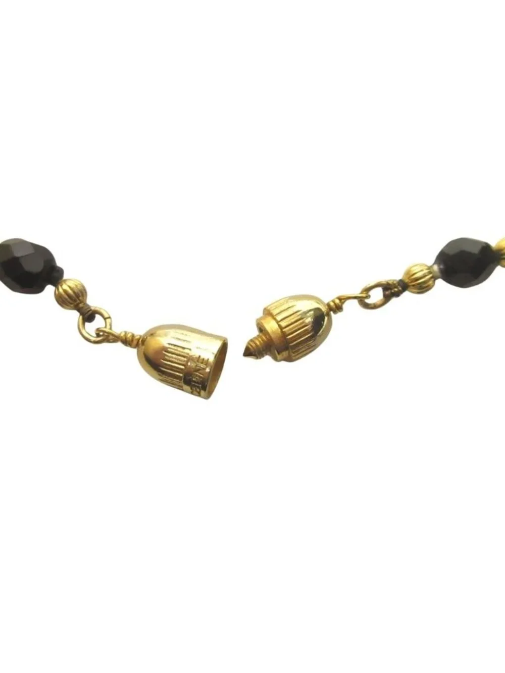 Celine Vintage Long Necklace 132 cm White Black - Picture 4 of 7